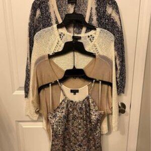 7 Size XS Tops from The Limited + 1 Scarf